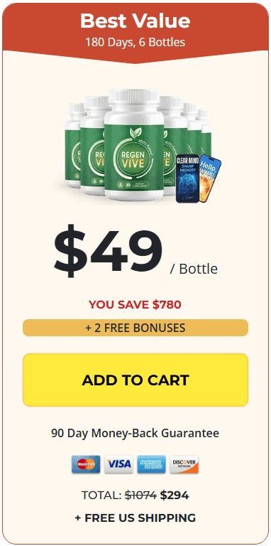 Buy RegenVive 6 Bottle